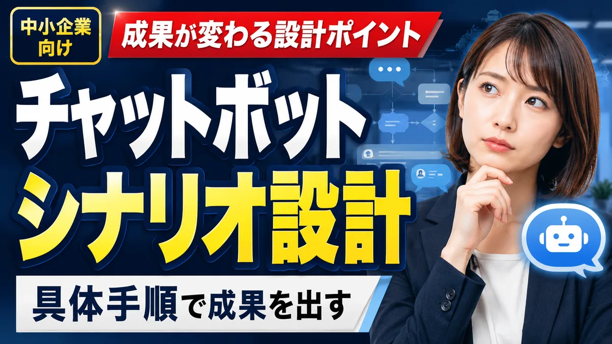 チャットボットシナリオ設計の秘訣｜具体手順で成果を出す